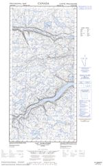 035H08E - LAC SAMANDRE - Topographic Map