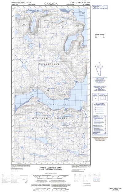 035H09E - MONT ALBERT-LOW - Topographic Map