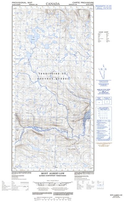 035H09W - MONT ALBERT-LOW - Topographic Map