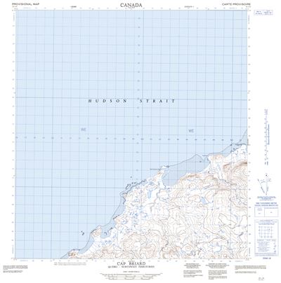 035J08 - CAP BRIARD - Topographic Map
