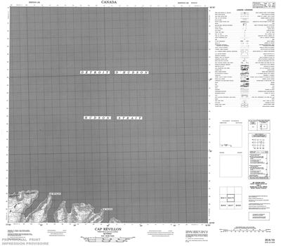 035K10 - CAP REVILLON - Topographic Map