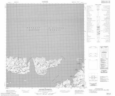 035K12 - DIGGES HARBOUR - Topographic Map