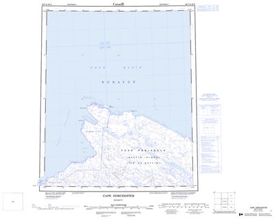 036F - CAPE DORCHESTER - Topographic Map