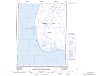 036N - PRINCE CHARLES ISLAND - Topographic Map