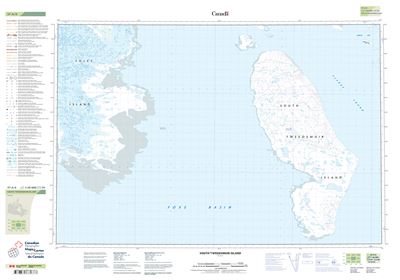 037A06 - SOUTH TWEEDSMUIR ISLAND - Topographic Map