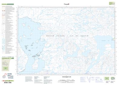 037A10 - NADLUARDJUK LAKE - Topographic Map