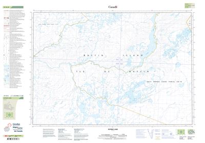 037D08 - FLYWAY LAKE - Topographic Map