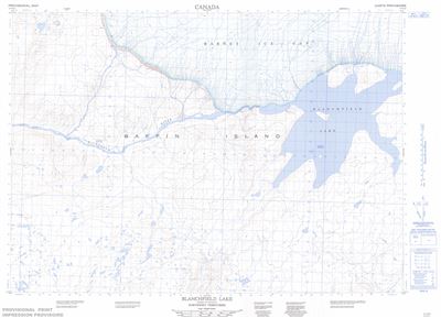 037D10 - BLANCHFIELD LAKE - Topographic Map