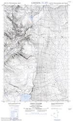 037E06W - LEWIS GLACIER - Topographic Map
