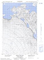 037E07W - BIELER LAKE WEST - Topographic Map