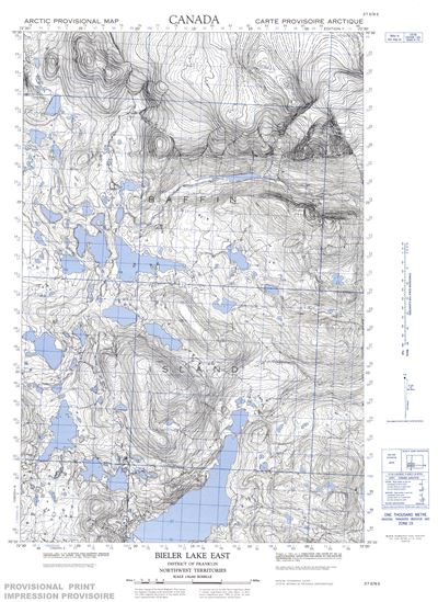 037E08E - BIELER LAKE EAST - Topographic Map