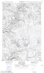 037E11W - NIVALIS LAKE - Topographic Map