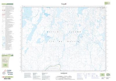 037E14 - ISORTOQ RIVER - Topographic Map