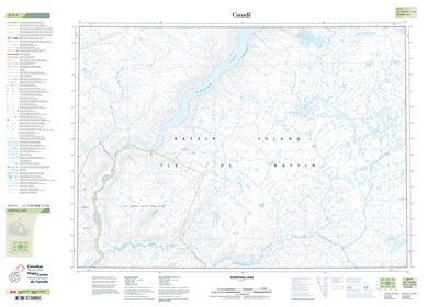 037F01 - ISORTOQ LAKE - Topographic Map