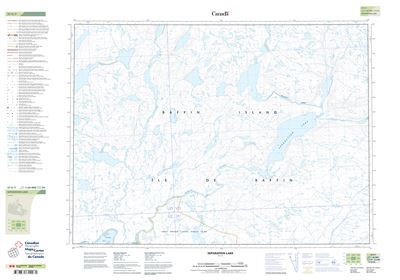 037F07 - SEPARATION LAKE - Topographic Map