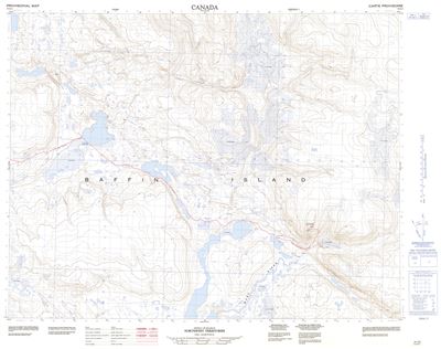 037G05 - NULUUJAAK MOUNTAIN - Topographic Map