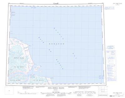 038A - NOVA ZEMBLA ISLAND - Topographic Map