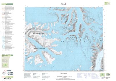 038B01 - OLIVER GLACIER - Topographic Map