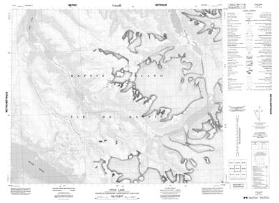 038B07 - UTUK LAKE - Topographic Map