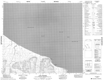 038C10 - CAPE FANSHAWE - Topographic Map