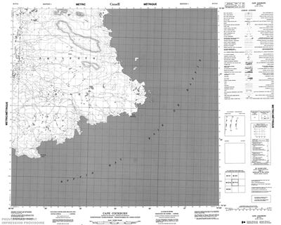 038F13 - CAPE COCKBURN - Topographic Map