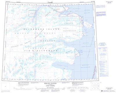 039F - EKBLAW GLACIER - Topographic Map