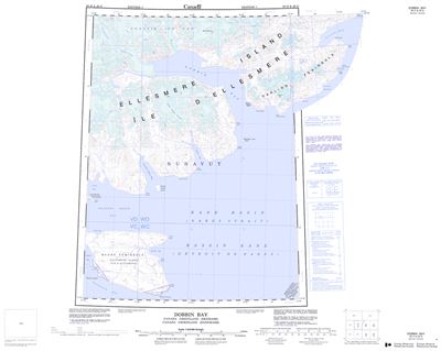 039H - DOBBIN BAY - Topographic Map