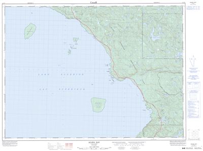 041N07 - AGAWA BAY - Topographic Map