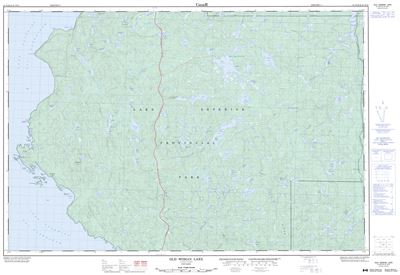 041N10 - OLD WOMAN LAKE - Topographic Map