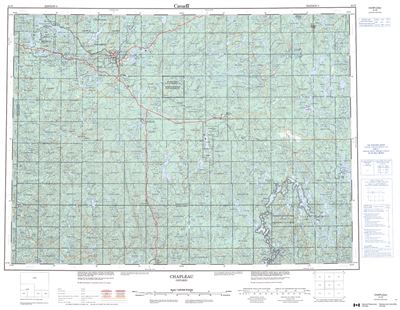 041O - CHAPLEAU - Topographic Map