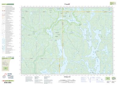 041P01 - OBABIKA LAKE - Topographic Map