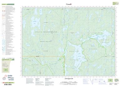 041P08 - LADY EVELYN LAKE - Topographic Map