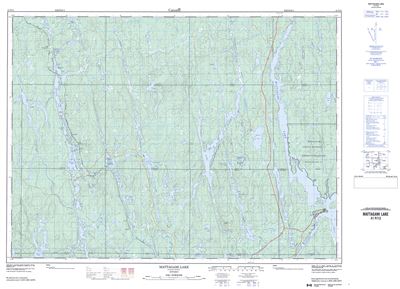 041P13 - MATTAGAMI LAKE - Topographic Map