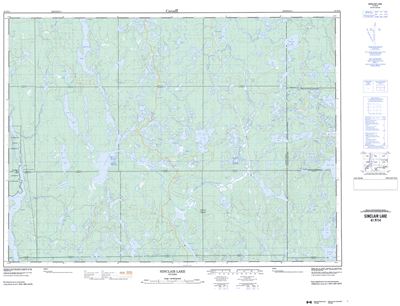 041P14 - SINCLAIR LAKE - Topographic Map