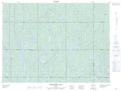 042A03 - PETERLONG LAKE - Topographic Map