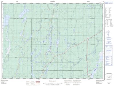 042A05 - DANA LAKE - Topographic Map