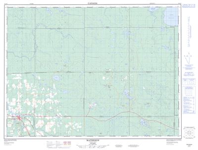 042A09 - MATHESON - Topographic Map