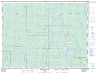 042A12 - KAMISKOTIA LAKE - Topographic Map