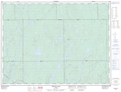 042B08 - OSWALD LAKE - Topographic Map