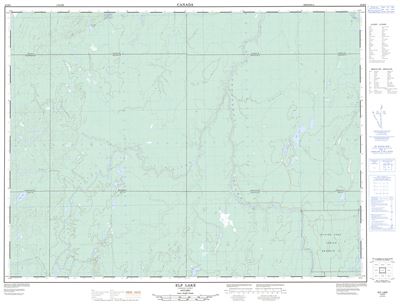042B09 - ELF LAKE - Topographic Map