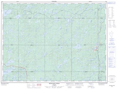 042C07 - MEDHURST CREEK - Topographic Map