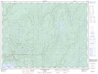 042D16 - GOODCHILD LAKE - Topographic Map