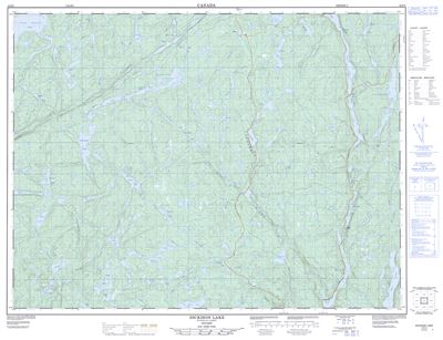 042E03 - DICKISON LAKE - Topographic Map