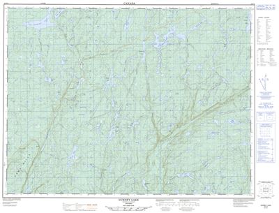 042E04 - GURNEY LAKE - Topographic Map