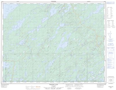 042E14 - TREPTOW LAKE - Topographic Map