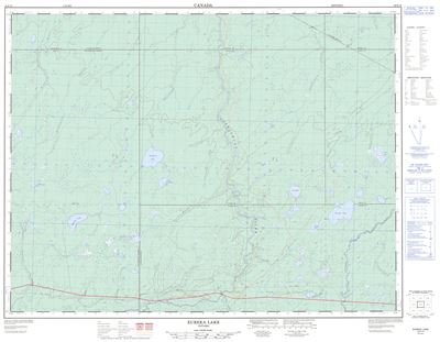042F14 - EUREKA LAKE - Topographic Map