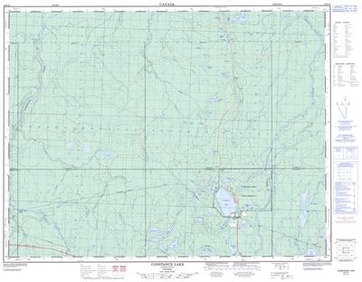 042F16 - CONSTANCE LAKE - Topographic Map