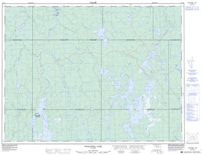 042G03 - OPASATIKA LAKE - Topographic Map