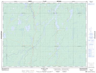042G09 - PEARCE LAKE - Topographic Map