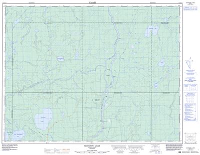042G14 - SHANNON LAKE - Topographic Map